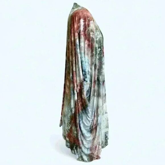 Ethos beautiful tie-dyed full length Kimono wrap. OS - Picture 3 of 7